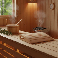 Sauna Headrest accessibleSided Fir Wood Neck Pillow Heat-Resistant