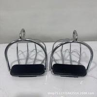 Anti-Slip Safety Stirrups for Equestrian Use with Mesh Design