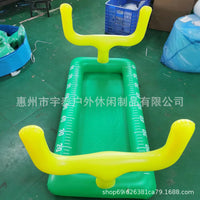 厂家现货亚马逊热卖充气橄榄球场冰吧 水陆两用托盘加厚PVC冷却器