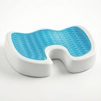 Contoured Memory Foam Seat Cushion Supportive Seat Cushion with Gel Comfortable Chair Pad Soft for Office Workers, Gamers