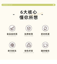 日本进口自制冰杯空杯冻冰块水杯咖啡反复使用可冷冻塑料带盖杯子
