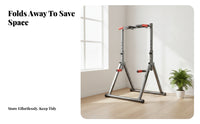 Residential Workout Station Stabilizer Rods Pull up Parallel Grip Station Foam-Padded Grip Workout Rack