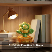 Flame-Shaped Statue Cream theme Aesthetic House Decoration Soothing Decor