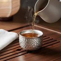 Silver Gongfu Tea Cup Luxury Gongfu Tea Cup Elegant Gift