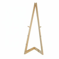 Geometric Folding Easel Adjustable Wooden Display Stand Nordic Poster Holder with Pine Construction Foldable Portable Design Suitable for Art Exhibitions Studios Home Galleries
