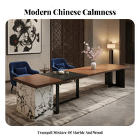 Integrated infused beverage-Making Console Modern Chinese Design Office Furniture hardwood Wood Serving Island for managerials, Families, Hotel Lobby, Living Room, Den
