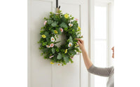Seasonal Floral Wreath Pastoral Design Seasonal Flower Wreath Realistic Look