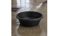 Reinforced Rubber Bowl Vertical Ribs Rubber Feeding Bowl Shallow