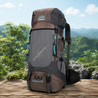 60L Hiking Backpack Water Resistant Rucksack for Multi-Day Hikes Camping