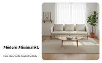 Upholstered Single Sofa Nordic Inspired Upholstered Single-Seater Modern and Design Minimalist Design for Home Office, Study