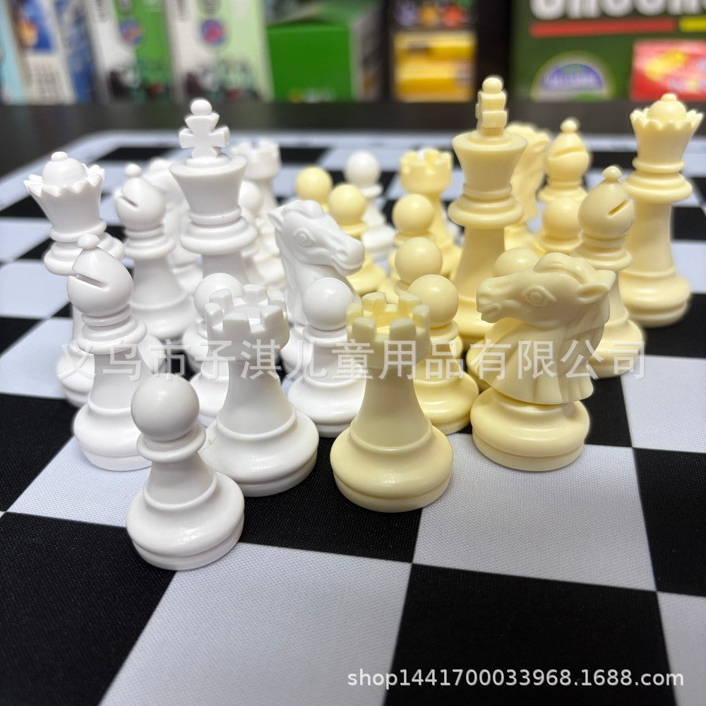 35cm Rubber Chess Board with 63mm King, Multi-Color Options