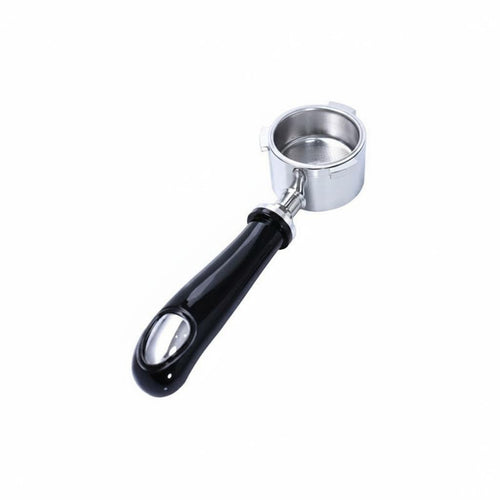 Coffee Machine Handle Bottomless Portafilter Stainless Steel Wood Grip Detachable Filter Basket Precision Filtration Suitable for Professional Barista Home Brewing