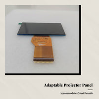 Projector LCD Panel, 1080p High Resolution, Compatible with QY45018FOG-01-A, 101.5x63mm clear