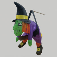 Outdoor Halloween Inflatable Witch Safe Halloween Inflatable Giant Inflate Witch Lighted for Porch