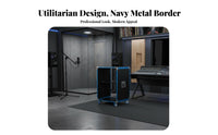 Rolling Amplifier Rack Easy Movement Rolling audio console Stand Open Frame for KTV Room