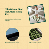 Fast-drying diatomaceous bath mat