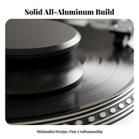 LP Disc Stabilizer Aluminum Construction Record Weight Stabilizer Vibration Dampening Record Weight for Audiophiles, DJs, High-Fidelity System