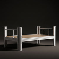 Foundation Bed with Boards No Box Spring Needed Metal Bed Frame Sturdy Steel Furniture for Students, Adults, Bedroom, Dorm Room, Apartment