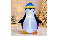 Inflatable Penguin Cute Inflatable Penguin Luminous Yard Decoration for Lawn