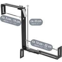 Stainless Steel Adjustable Plant Pot Bracket for Balcony Railings