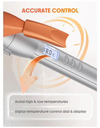 9mm Curling Iron for Small Curls, Wool Curl Thin Barrel, Salon Use, Dual Voltage Adjustable Temperature, European Plug
