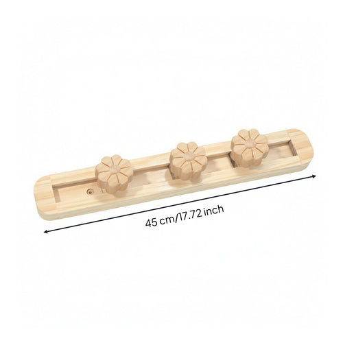 Flower Hook Rack Rounded Corners Sliding Hook Rack Mounting Hardware Home Decor