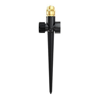 Sprinkler with Brass Head Compact Spike Sprinkler Upright for Lawn Irrigation