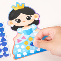 DIY Mosaic Sticker Art Kit for Kids - Animals, Dinosaurs, Fairy Tales, Transportation