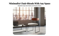 Curved Backrest Sled Chair Modern Design Indoor Furniture Stable Frame for Cafe