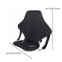 Stand-up Paddleboard Seat with Back Support Adjustable Straps Stand-up Paddleboard Seat with Backrest Ergonomic Design Kayak Chair Cushion
