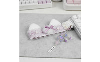 Keyboard Cat Ear Strap Handmade Furry Keyboard Ear Accessory Kawaii Design