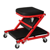 Foldable Creeper with Seat 2 in 1 Creeper with Seat Garage Chair Convertible Mechanic Stool Padded for Mechanics