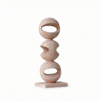 Abstract Tabletop Sculpture Modern Geometric Resin Sculpture Minimalist Statue for Tv Cabinet