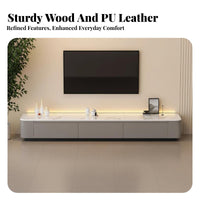 Modern Design TV Cabinet and Coffee Table Set Large Capacity Drawers TV Cabinet with Storage Sturdy Construction Living Room Furniture Thickened Top for Small Apartment Dwellers, Families, Homeowners, Lounge Area, Bedroom
