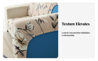 Non-Slip Elastic Seat Cushion Slipcover Full Coverage Stretch Jacquard Cushion Cover Machine Washable Furniture Protector Soft Texture for Pet Owners, Parents, Homeowners, Living Room, Home, Apartment