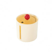 Cylindrical Tissue Box Cream-Colored Home Decor Ceramic Handle