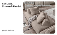 Movable Backrest Armless Sofa Module Minimalist visual appeal Configurable segment Seating Space-Saving configurable Couch Deep Seat Comfort for Apartment Dwellers, Interior Designers, Hotel Managers, Lounge Area, book alcove alcove
