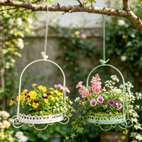 Chain Hanging Flower Basket Multi Purpose Plant Hanger Chain Decorative Design