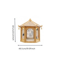 Cat House with Scratching Posts Peaked Roof Cat Bed with Scratcher Indoor Furniture for Cats, Pet Owners
