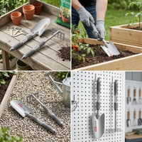 Gardening Hand Trowel and Cultivator Set for Planting, Digging, and Loosening Soil