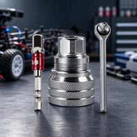 Chrome-Finished Versatile Socket Tool | Knurled, Ratchet Wrench with versatile Socket, for Home Repairs