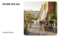 Adjustable Woven Lounger Multi-Position Reclining Folding Recliner for backrestyard