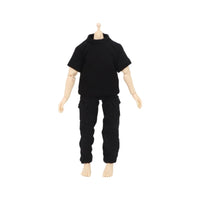 1/12兵人模型服装6寸可动人偶衣服男款可配常规素体娃衣 肌肉模型