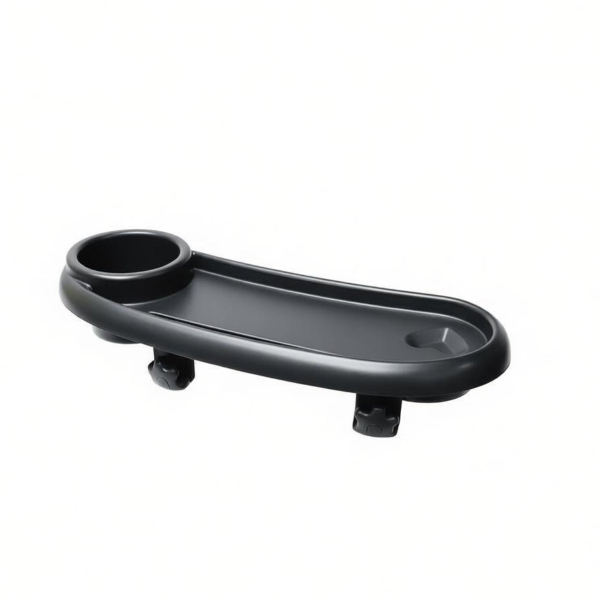 Material Baby Stroller Food Tray Easy to Install Universal Stroller Snack Tray Anti-Slip Clamp 360° Rotatable for Babies, Toddlers, Outdoor, Travel