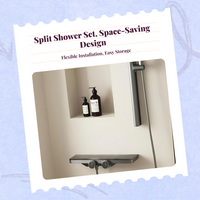 Brass shower faucet, temp control.