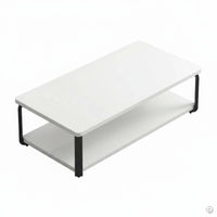 Modern Minimalist Coffee Table Sturdy and Stable for Small Areas, Home, Adults
