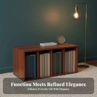 Glass Door Hutch Vintage Design bookshelf for Home Office, Bedroom, Collectors