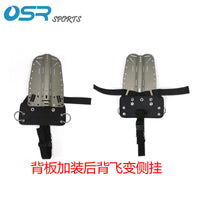 Diving Backplate Conversion Kit for Sidemount with Handle and Screws