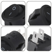 Round Rocker Switch KCD11, 15mm Mounting Hole, 3A, for Home Appliances