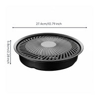 Korean BBQ Grill Pan Easy to Clean Cookware Even Heating for Outdoor
